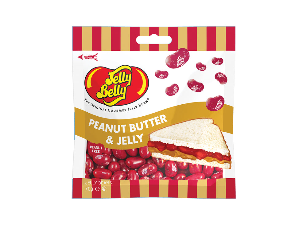 Jelly Belly Peanut Butter & Jelly Jelly Beans 70g - Out of Date